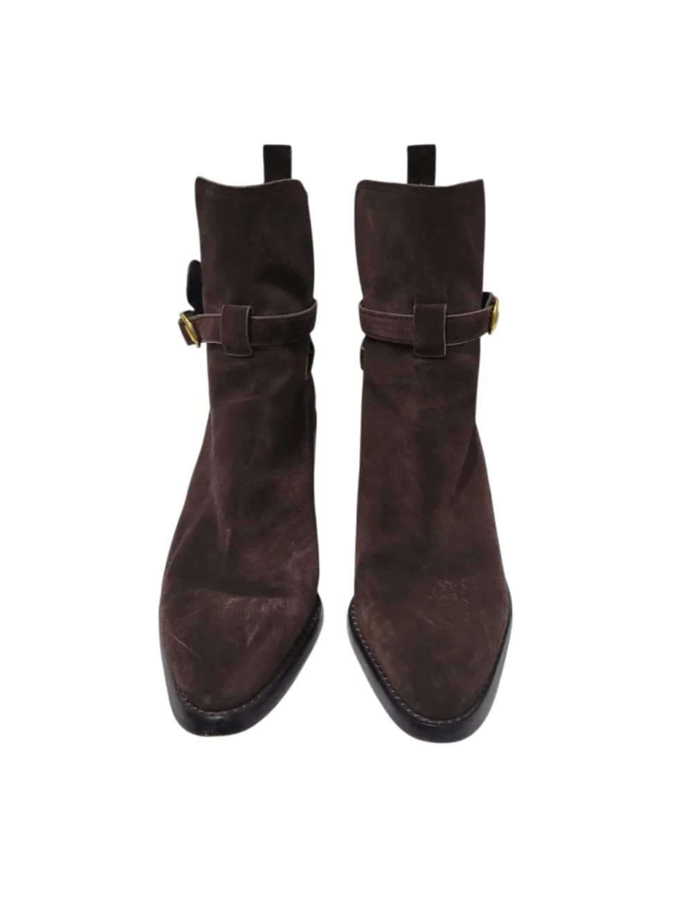 VERONICA BEARD Women's Sohelia Suede Ankle Brown Bootie CHELSEA BLOCK Size 8.5M